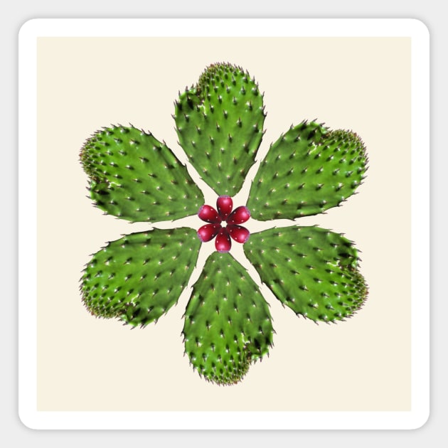 Flor de Nopal Magnet by Eduardo Tejedor